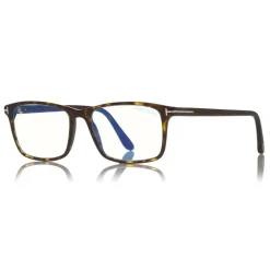 Tom Ford Eyewear Tom Ford - Square Optical Glasses - Square Optical Glasses - Dark Havana - FT5584-B – Optical Glasses - - Avvenice
