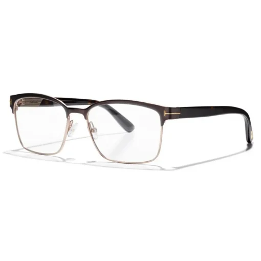 Tom Ford Eyewear Tom Ford - Square Optical Frame Glasses - Square Metal Glasses - Brown - FT5323 - Glasses - - Avvenice^ Sunglasses & Eyewear
