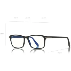 Tom Ford Eyewear Tom Ford - Square Optical Glasses - Square Optical Glasses - Black - FT5584-B – Optical Glasses - - Avvenice^ Sunglasses & Eyewear