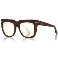 Tom Ford Eyewear Tom Ford - Thea Sunglasses - Square Acetate Sunglasses - Havana Pink - FT0687 - Sunglasses - - Avvenice^ Sunglasses & Eyewear
