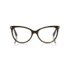 Tom Ford Eyewear Tom Ford - Thin Cat-Eye Optical Glasses - Cat-Eye Optical Glasses - Dark Havana - FT5513 - Optical Glasses - - Avvenice