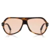 Tom Ford Eyewear Tom Ford - Thomas Sunglasses - Pilot Acetate Sunglasses - FT0732 - Havana - - Avvenice