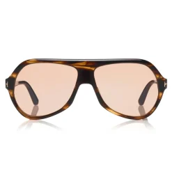 Tom Ford Eyewear Tom Ford - Thomas Sunglasses - Pilot Acetate Sunglasses - FT0732 - Havana - - Avvenice