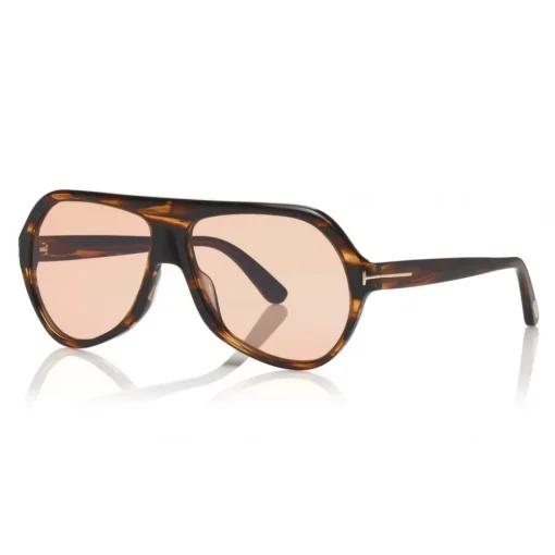 Tom Ford Eyewear Tom Ford - Thomas Sunglasses - Pilot Acetate Sunglasses - FT0732 - Havana - - Avvenice