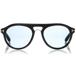 Tom Ford Eyewear Tom Ford - Tom N.3 Sunglasses - Real Horn Optical Frame Sunglasses - Dark Brown - FT5438-P - Sunglasses - - Avvenice^ Sunglasses & Eyewear