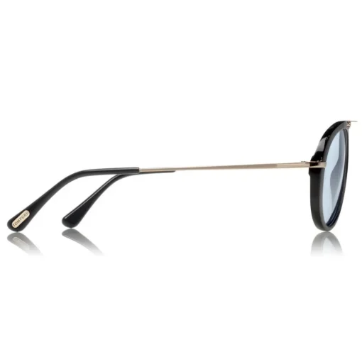 Tom Ford Eyewear Tom Ford - Tom N.11 Sunglasses - Aviator Shape Sunglasses - Dark Brown - FT5442-P - Sunglasses - - Avvenice