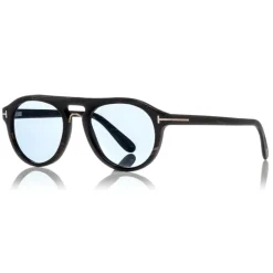 Tom Ford Eyewear Tom Ford - Tom N.3 Sunglasses - Real Horn Optical Frame Sunglasses - Dark Brown - FT5438-P - Sunglasses - - Avvenice^ Sunglasses & Eyewear