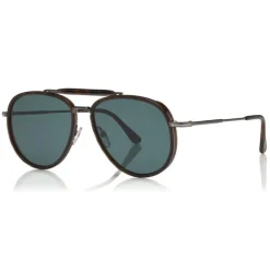 Tom Ford Eyewear Tom Ford - Tripp Sunglasses - Pilot Shape Sunglasses - Dark Havana - FT0666 - Sunglasses - - Avvenice^ Sunglasses & Eyewear