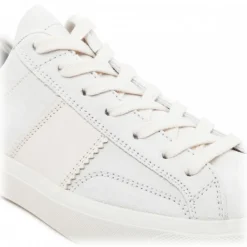 Tom Ford - White and Beige Calf Leather Low Top Sneakers - Exclusive Luxury Collection - Avvenice^ Shoes