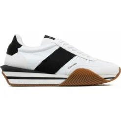Tom Ford - White and Black James Sneakers - Exclusive Luxury Collection - Avvenice^ Shoes