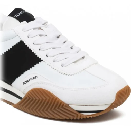 Tom Ford - White and Black James Sneakers - Exclusive Luxury Collection - Avvenice^ Shoes
