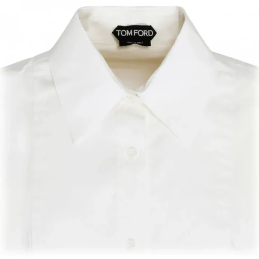 Tom Ford - White Cotton Blend Shirt - Exclusive Luxury Collection - Avvenice