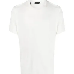 Tom Ford - White Cotton T-Shirt - Exclusive Luxury Collection - Avvenice