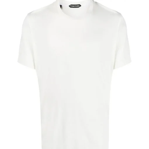 Tom Ford - White Cotton T-Shirt - Exclusive Luxury Collection - Avvenice