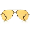 Tom Ford Eyewear Tom Ford - Wilder Sunglasses - Pilot Acetate Sunglasses - FT0644 - Orange - - Avvenice