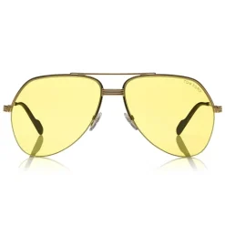 Tom Ford Eyewear Tom Ford - Wilder Sunglasses - Pilot Acetate Sunglasses - FT0644 - Yellow - - Avvenice^ Sunglasses & Eyewear