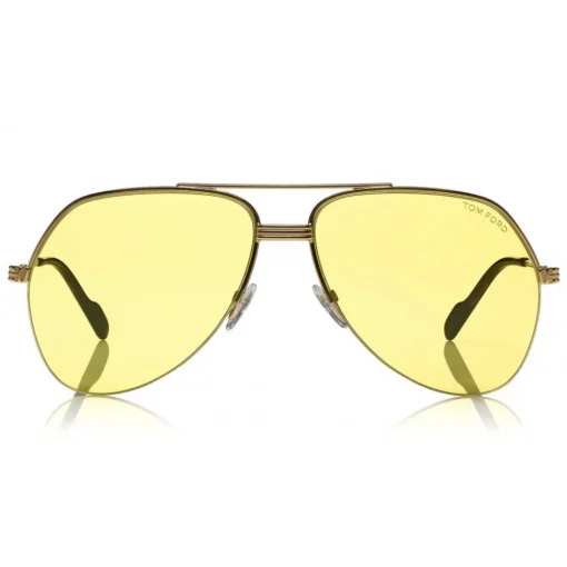 Tom Ford Eyewear Tom Ford - Wilder Sunglasses - Pilot Acetate Sunglasses - FT0644 - Yellow - - Avvenice^ Sunglasses & Eyewear