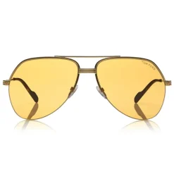 Tom Ford Eyewear Tom Ford - Wilder Sunglasses - Pilot Acetate Sunglasses - FT0644 - Orange - - Avvenice