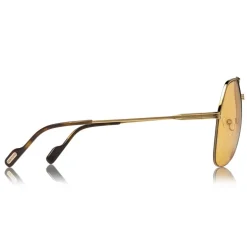 Tom Ford Eyewear Tom Ford - Wilder Sunglasses - Pilot Acetate Sunglasses - FT0644 - Orange - - Avvenice