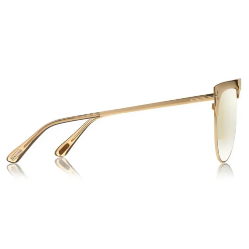 Tom Ford Eyewear Tom Ford - Winter Gold Plated Sunglasses - Pilot Style Sunglasses - Gold - FT0707 - Sunglasses - - Avvenice