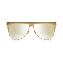 Tom Ford Eyewear Tom Ford - Winter Gold Plated Sunglasses - Pilot Style Sunglasses - Gold - FT0707 - Sunglasses - - Avvenice