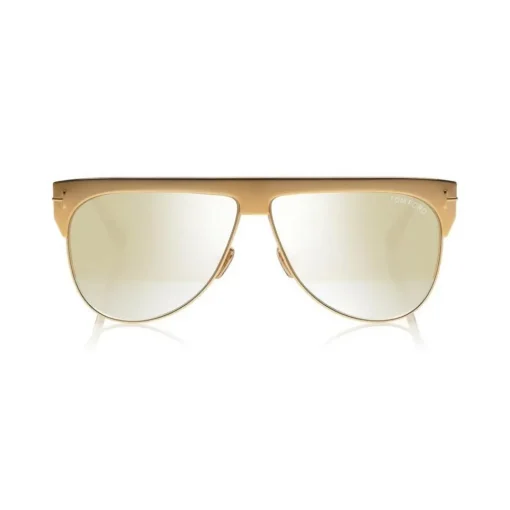Tom Ford Eyewear Tom Ford - Winter Gold Plated Sunglasses - Pilot Style Sunglasses - Gold - FT0707 - Sunglasses - - Avvenice