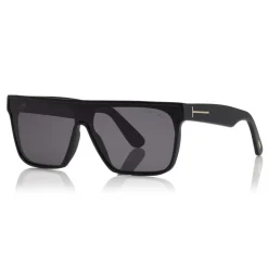 Tom Ford Eyewear Tom Ford - Wyhat Sunglasses - Soft Rectangular Acetate Sunglasses - FT0709 - Black - - Avvenice^ Sunglasses & Eyewear