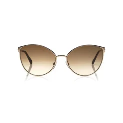 Tom Ford Eyewear Tom Ford - Zeila Sunglasses - Round Metal Sunglasses - Rose Gold - FT0654 - Sunglasses - - Avvenice