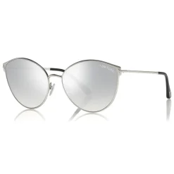 Tom Ford Eyewear Tom Ford - Zeila Sunglasses - Round Metal Sunglasses - White Gold - FT0654 - Sunglasses - - Avvenice^ Sunglasses & Eyewear