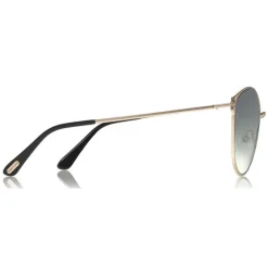 Tom Ford Eyewear Tom Ford - Zeila Sunglasses - Round Metal Sunglasses - Gold - FT0654 - Sunglasses - - Avvenice^ Sunglasses & Eyewear