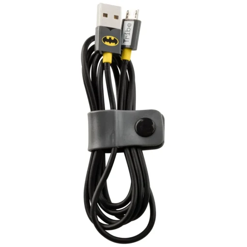 Tribe - Batman - Dark Knight - DC Comics - Micro USB Cable - Data and Charging for Android, Samsung, HTC, Nokia, Sony - 120 cm - Avvenice^ Accessories