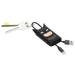 Tribe - Batman - DC Comics - Lightning USB Cable - Keychain - Data and Charging for Apple, iPhone - MFi Certified - 22 cm - Avvenice^ Accessories