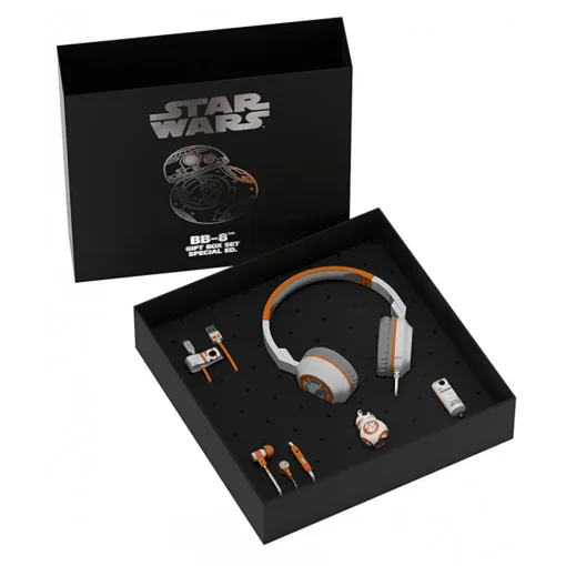 Tribe - BB-8 - Star Wars - Gift Box - 16 GB USB Stick - Car Charger - Earphones - On-Ear Headphones - Micro USB Cable - Avvenice^ Accessories | Audio