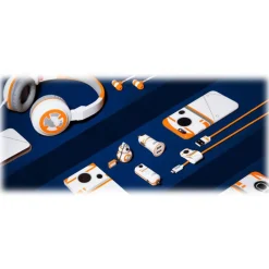 Tribe - BB-8 - Star Wars - Gift Box - 16 GB USB Stick - Car Charger - Earphones - On-Ear Headphones - Micro USB Cable - Avvenice^ Accessories | Audio