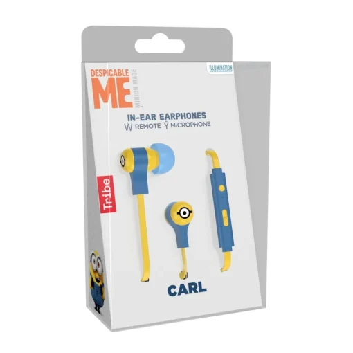 Tribe - Carl - Minions - Despicable Me - Earphones with Microphone and Multifunctional Command - Smartphone - Avvenice^ Audio