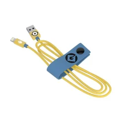 Tribe - Carl - Minions - Lightning USB Cable - Data Transmission and Charging for Apple, iPhone - MFi Certified - 120 cm - Avvenice^ Accessories