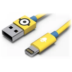 Tribe - Carl - Minions - Lightning USB Cable - Data Transmission and Charging for Apple, iPhone - MFi Certified - 120 cm - Avvenice^ Accessories