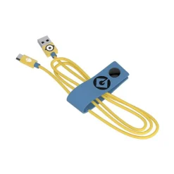 Tribe - Carl - Minions - Micro USB Cable - Data Transmission and Charging for Android, Samsung, HTC, Nokia, Sony - 120 cm - Avvenice^ Accessories