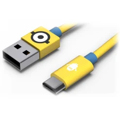 Tribe - Carl - Minions - Micro USB Cable - Data Transmission and Charging for Android, Samsung, HTC, Nokia, Sony - 120 cm - Avvenice^ Accessories
