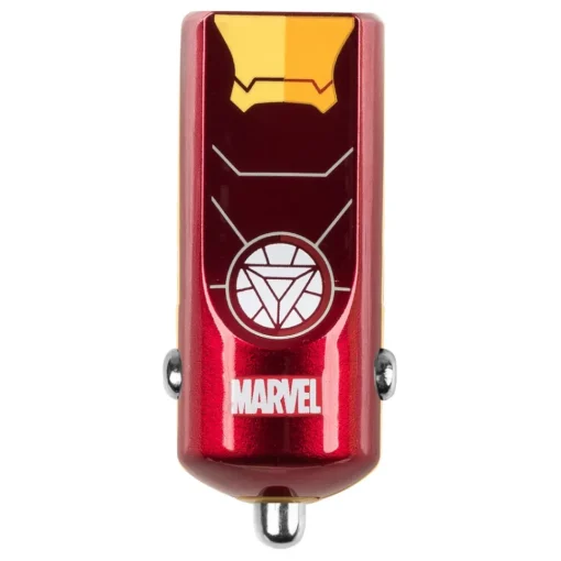 Tribe - Iron Man - Marvel - Car Charger - Fast Car Charge - USB Charger - iPhone, iPad, Tablet, Samsung, Smartphone - Avvenice^ Accessories