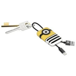 Tribe - Jail Time - Minions - Lightning USB Cable - Keychain - Data and Charging for Apple, iPhone - MFi Certified - 22 cm - Avvenice^ Accessories