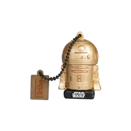 Tribe - R2-D2 Gold - Star Wars - The Last Jedi - USB Flash Drive Memory Stick 16 GB - Pendrive - Data Storage - Flash Drive - Avvenice