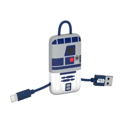 Tribe - RD-D2 - Star Wars - Lightning USB Cable - Keychain - Data and Charging for Apple, iPhone - MFi Certified - 22 cm - Avvenice^ Accessories