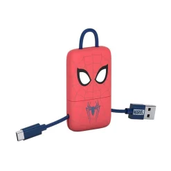 Tribe - Spider-Man - Marvel - Micro USB Cable - Keychain - Data and Charging for Android, Samsung, HTC, Nokia, Sony - 22 cm - Avvenice^ Accessories