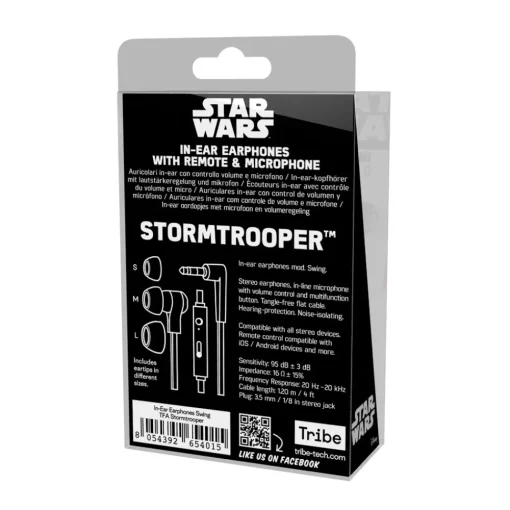 Tribe - Storm Troopers - Star Wars - Earphones with Microphone and Multifunctional Command - Smartphone - Avvenice^ Audio