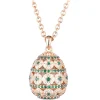 Tsars Collection - Alexandra Pavè Horizontal Green Necklace - Handmade in Swiss - Luxury Exclusive Collection - Avvenice