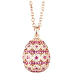Tsars Collection - Alexandra Pavè Horizontal Fuchsia Necklace - Handmade in Swiss - Luxury Exclusive Collection - Avvenice^ Necklaces