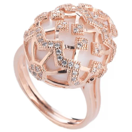 Tsars Collection - Alexandra Ring with Guilloche Pattern - Handmade in Swiss - Luxury Exclusive Collection - Avvenice^ Rings
