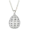 Tsars Collection - Alexandra Pavè Horizontal White Necklace - Handmade in Swiss - Luxury Exclusive Collection - Avvenice^ Necklaces