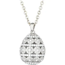 Tsars Collection - Alexandra Pavè Horizontal White Necklace - Handmade in Swiss - Luxury Exclusive Collection - Avvenice^ Necklaces